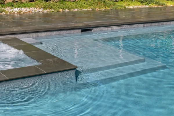 Henry Bona Pools & Spas - Corner Square Pool Ladders