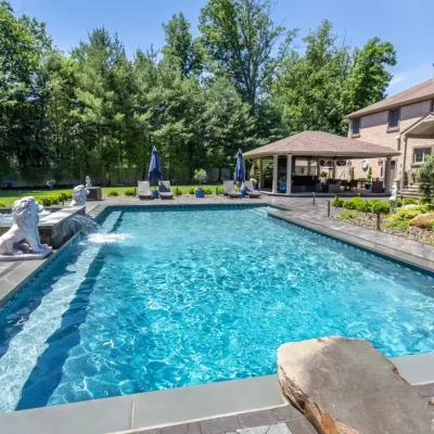 Henry Bona Pools & Spas - Decorated Pool Side